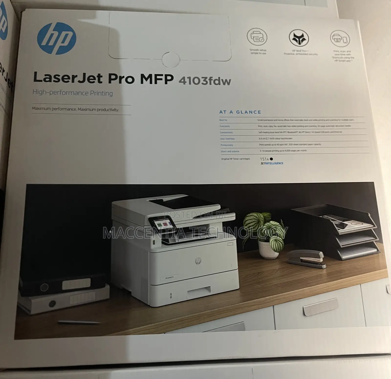 Hp Laserjet Pro MFP 4103fdw Printer