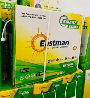 12v_220ah Eastman Tall Tubular Battery Smart Series