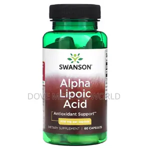 Swanson Alpha Lipoic Acid 600mg by 60 Capsules