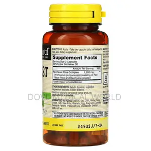 Red Yeast Rice 600mg by 60 Capsules