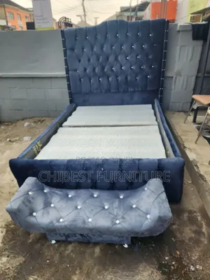Ulphostery Padded Four and Half by 6 Bed Stand.