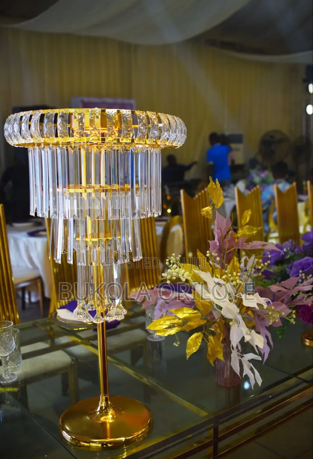Gold Center Pieces