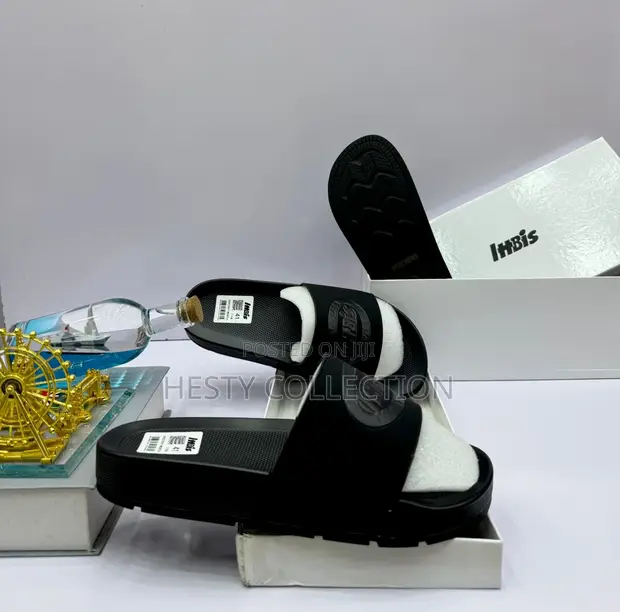 Quality Designer Carton Slide Palm Slippers in Ibadan Shoes