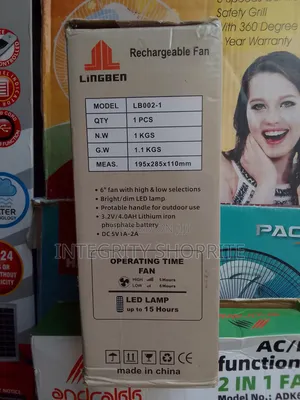 Rechargeable Fan Lingben