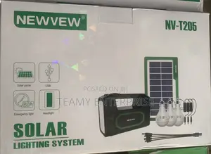 Solar Lighting System With Panel NV-T203 Newvew With 3 Bulbs