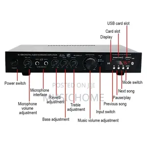 Portable Powerful Ceiling/Wall Speaker Amp With Bluetooth