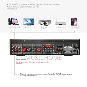 Bluetooth Amplifier With Remote Control And USB Port