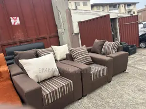 Brown Pillow Back Sofa