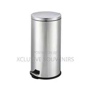 30liter Modern Stainless Steel Step Pedal Trash Can With Lid