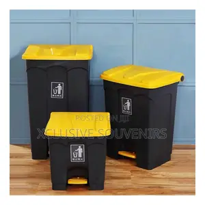 80l Top Quality Plastic Outdoor Foot Pedal Dustbin
