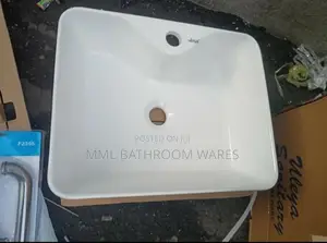 Modern Rectangular Ceramic Countertop Basin