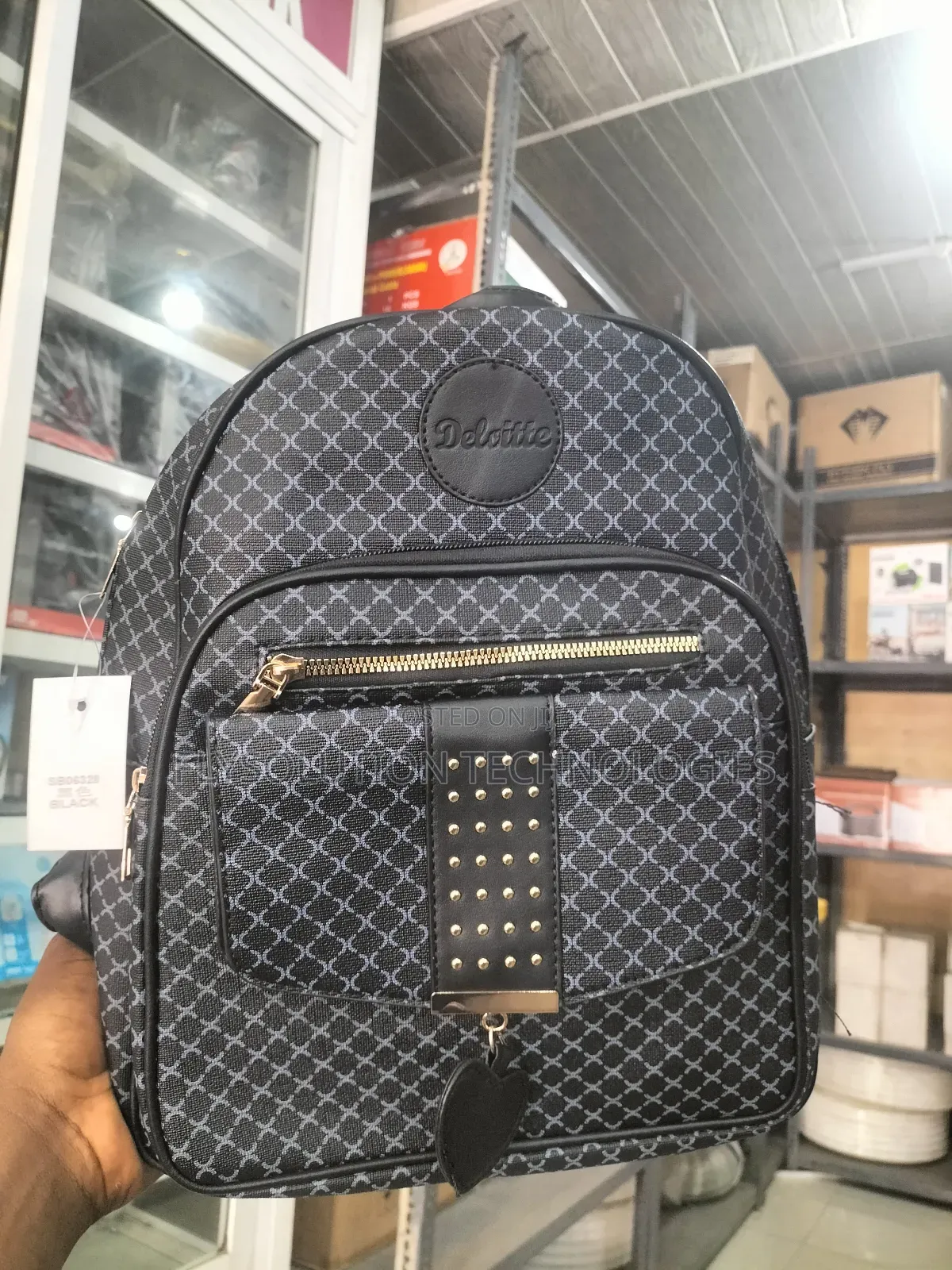 Fashionable Women Backpack With Creative Patterns Leather
