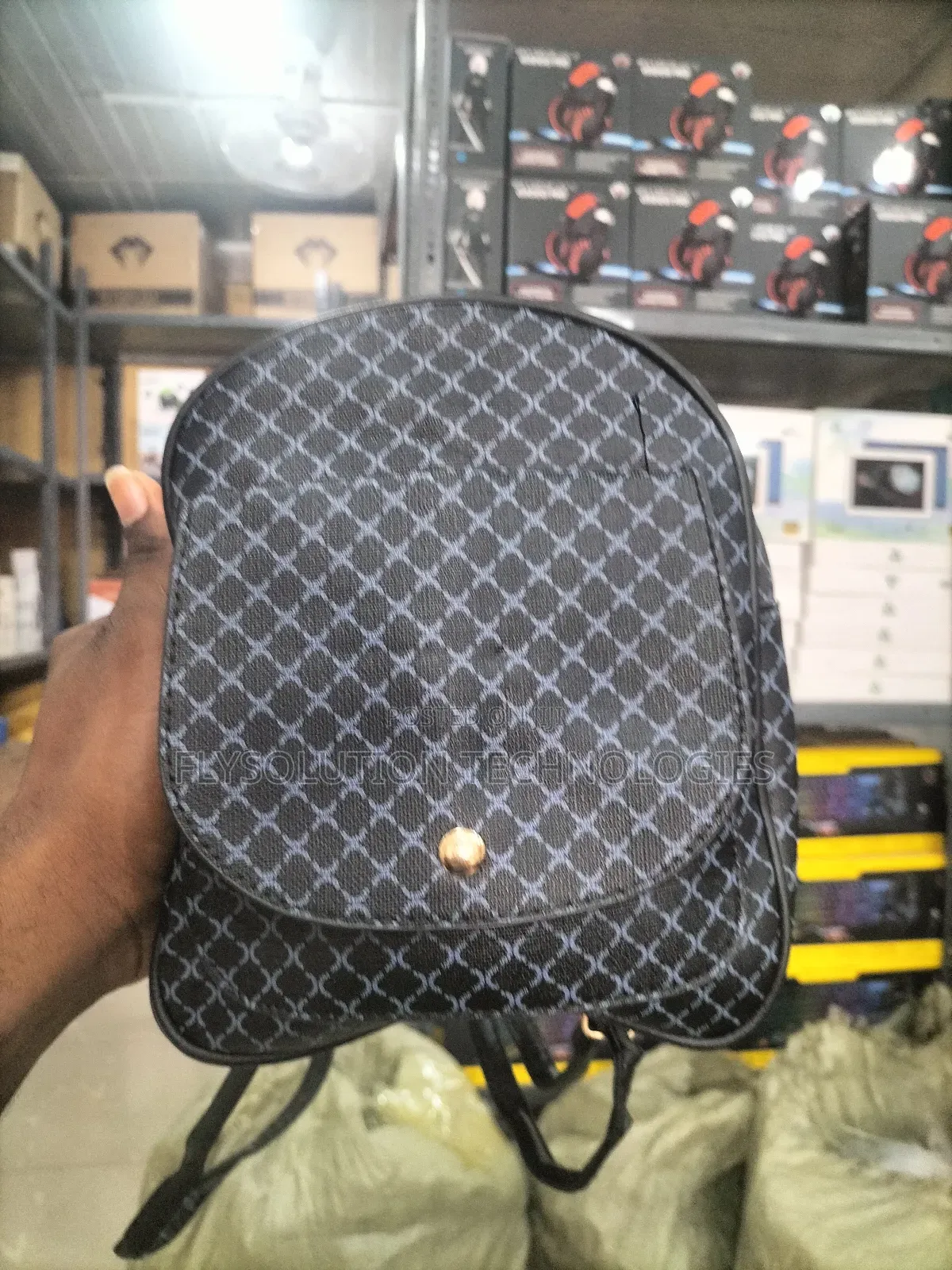 Fashionable Women Backpack With Creative Patterns Leather