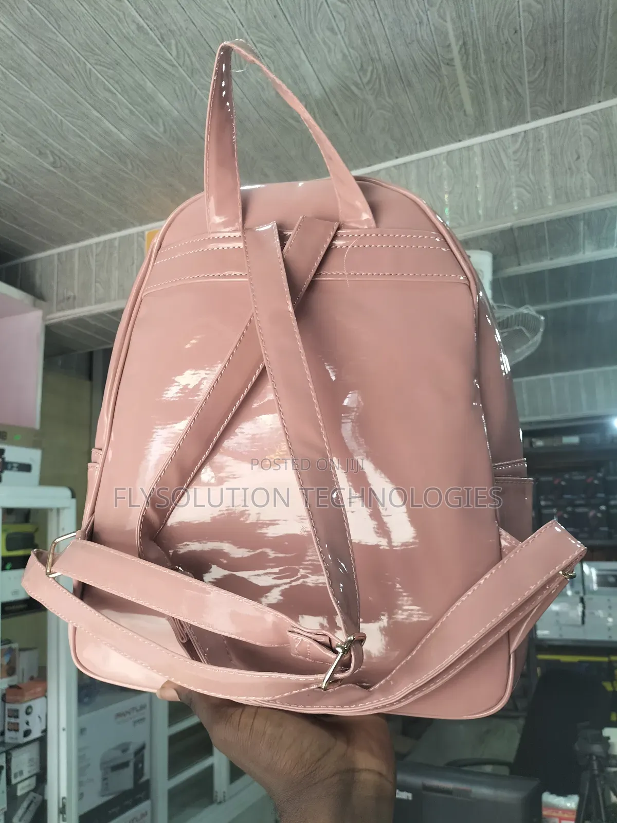 Multipurpose Women Backpack With Creative Patterns - Pink