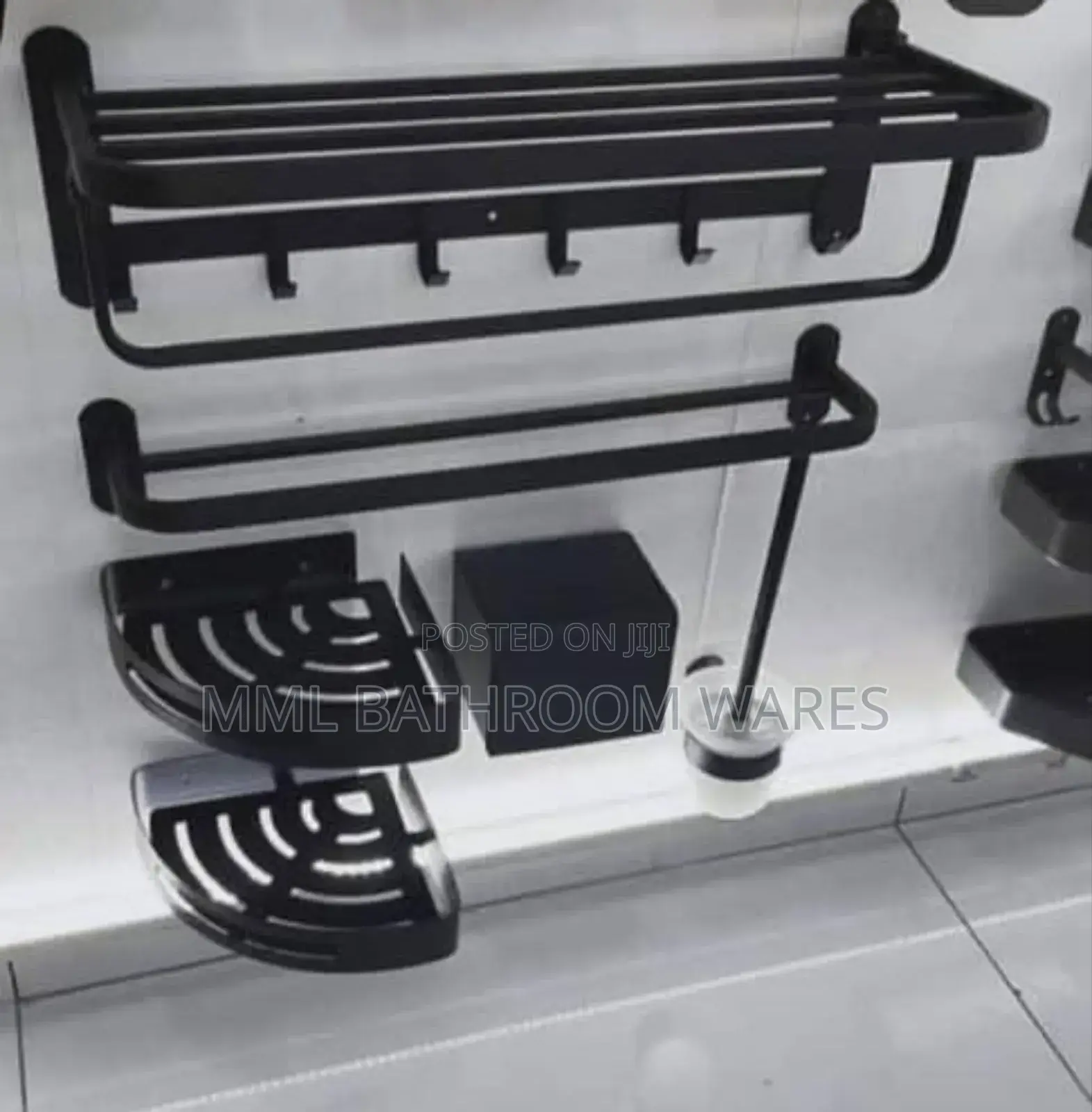Wall Mounted Toilet and Bathroom Accessory Set