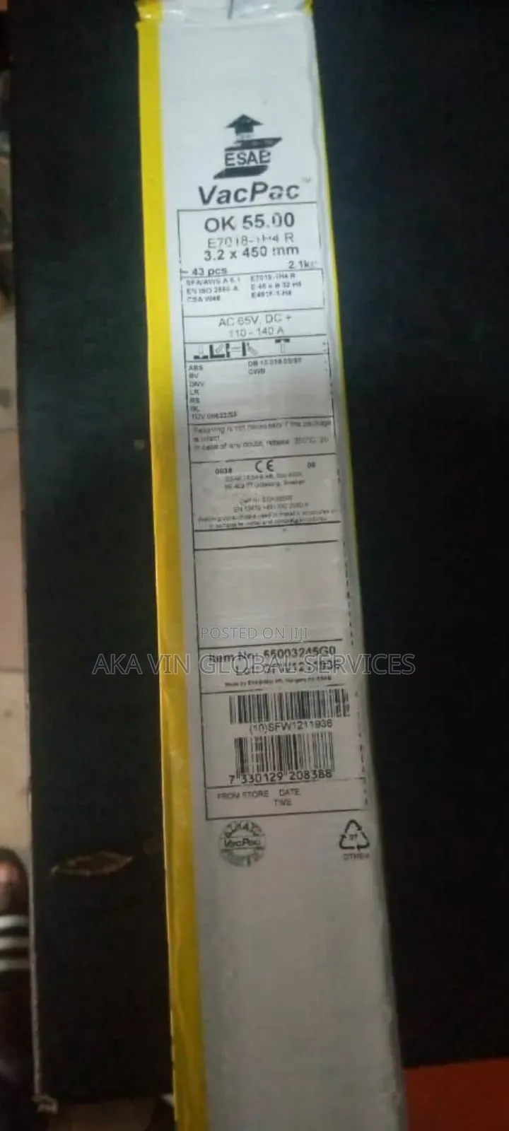 Esab Electrode Ok 55 Vacpac
