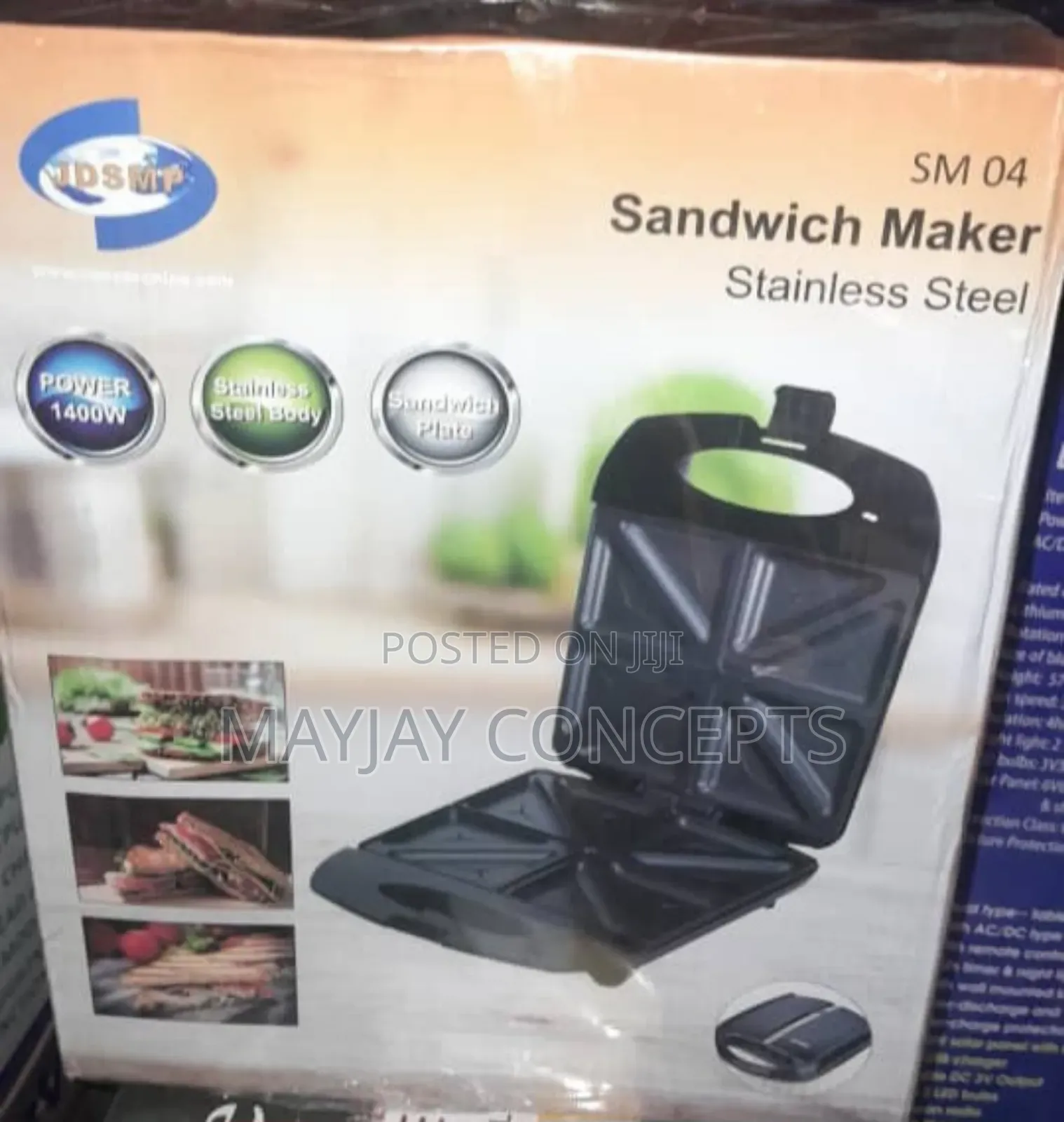 Jd SMP 4-Slice Bread Sandwich Maker-Non-Stick