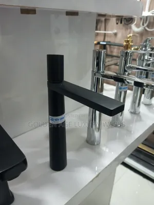 Italian Long Basin Mixer Black