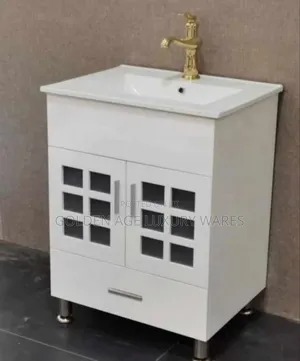 White Cabinet Basin 1