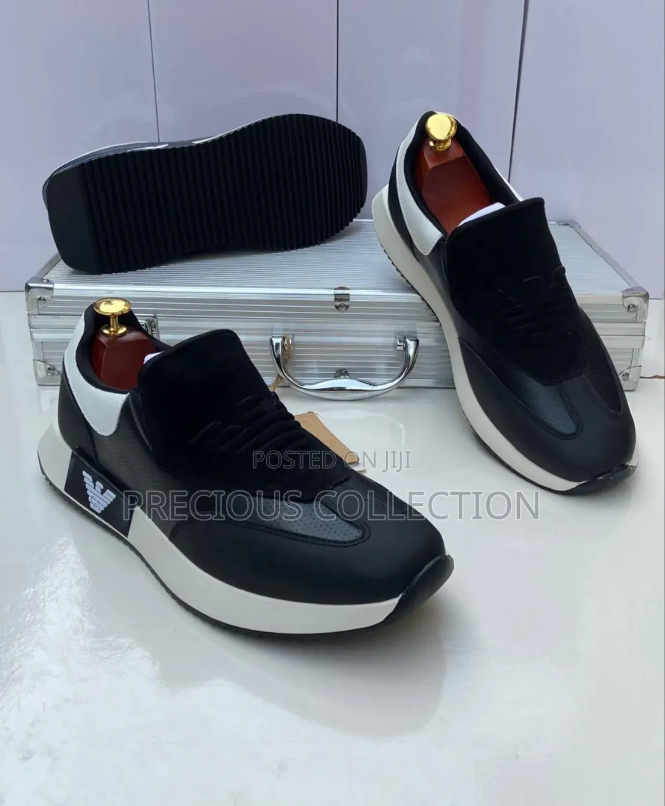 Men's Giorgio Armani Pull on Sneakers