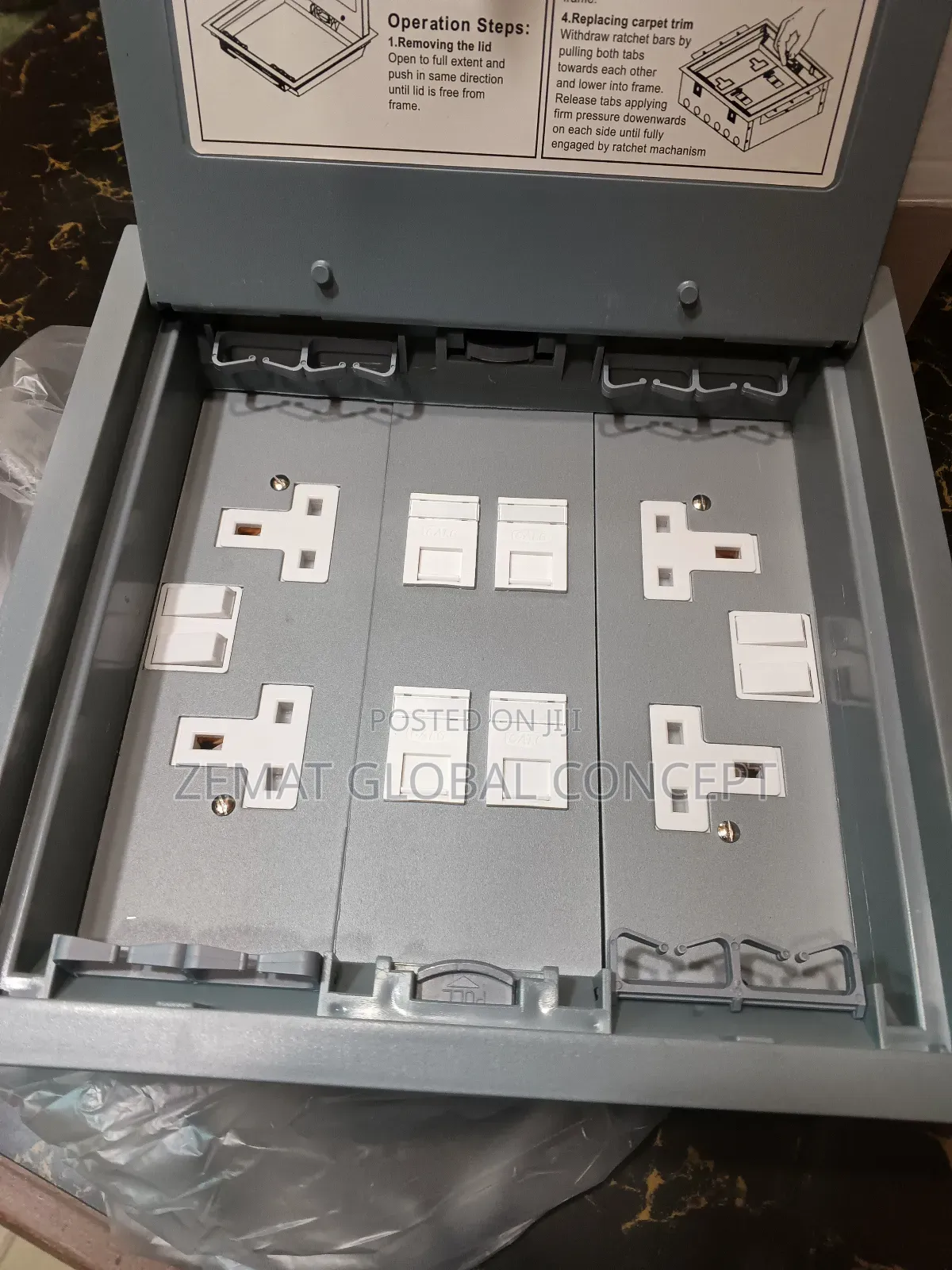 Raised Floor Outlet Box