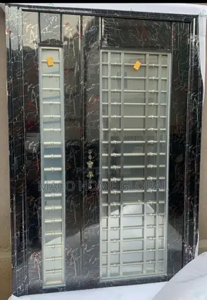 4ft by 7ft Marble Black