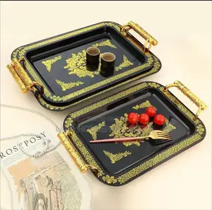 Set Of 3 Modern Elegant Large Serving Tray