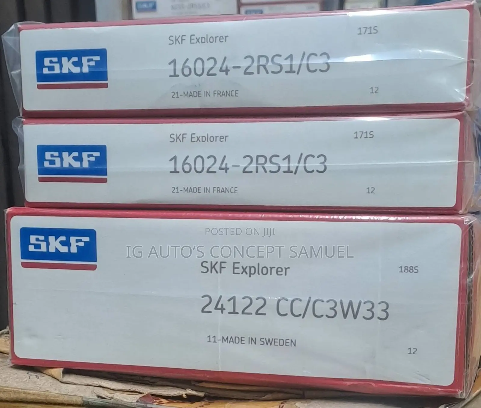 24122cc/W33/C3 ,16024-2rs1/C3 SKF Bearing Available