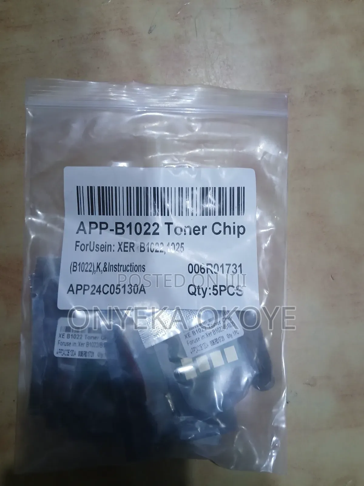 Xerox B 1022,1025 Toner Chip(Censor )