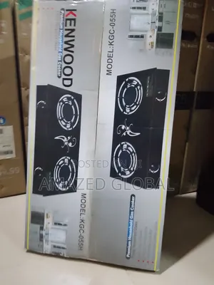 Improved Kenwood 2 Gas Burner Gas Cooker - Black