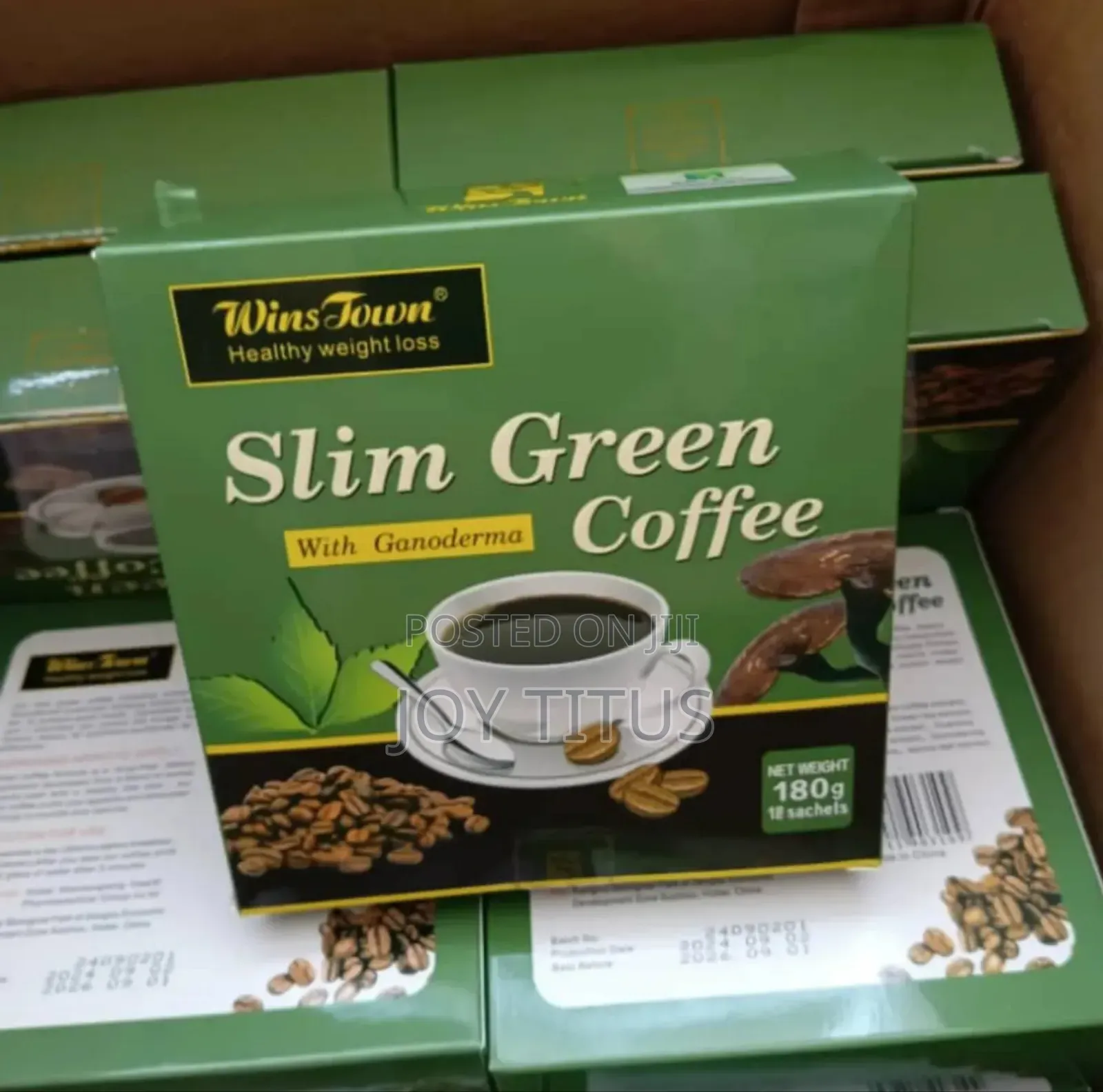 Wins Town Slim Green Coffee With Ganoderma
