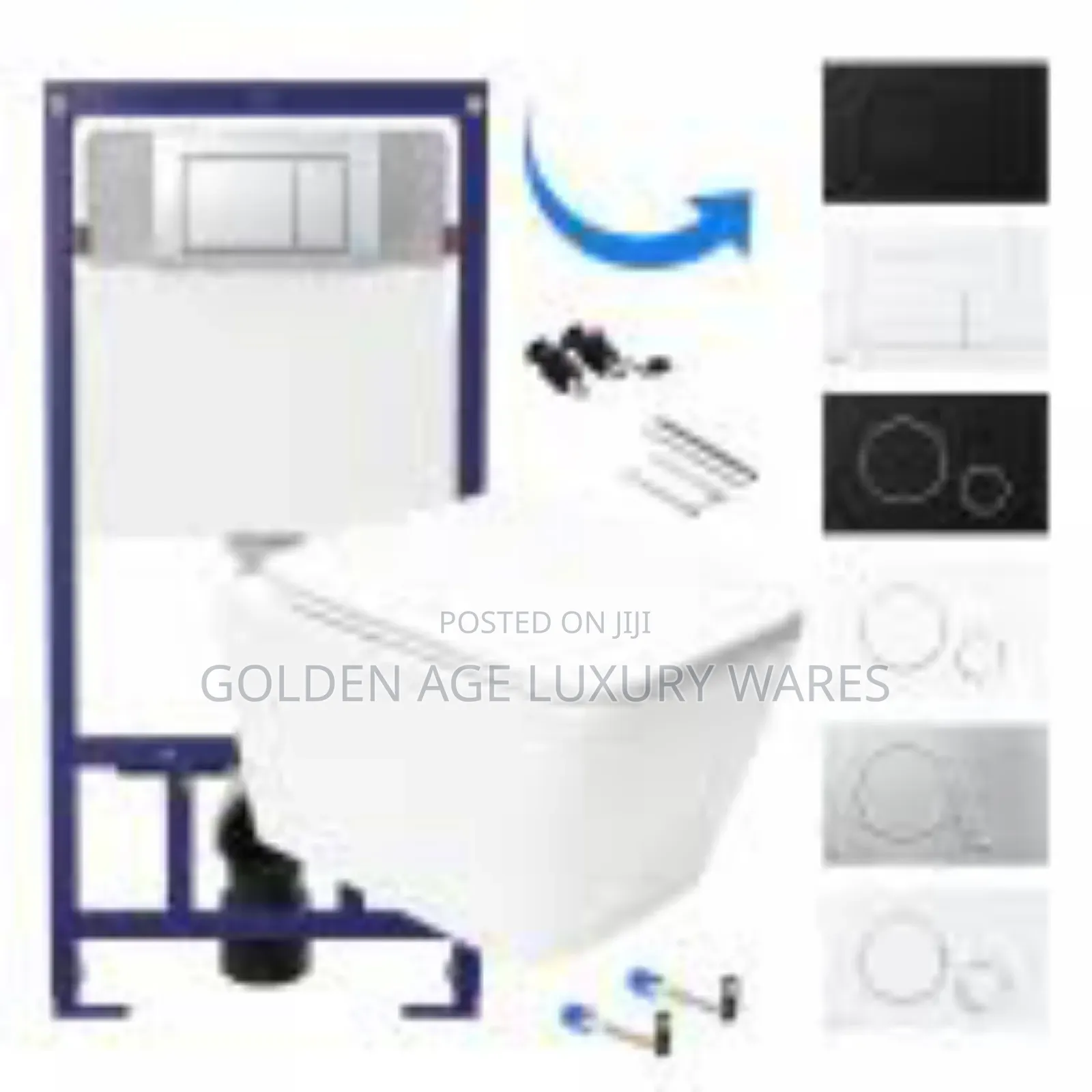 Square Shape Concealed Wc White