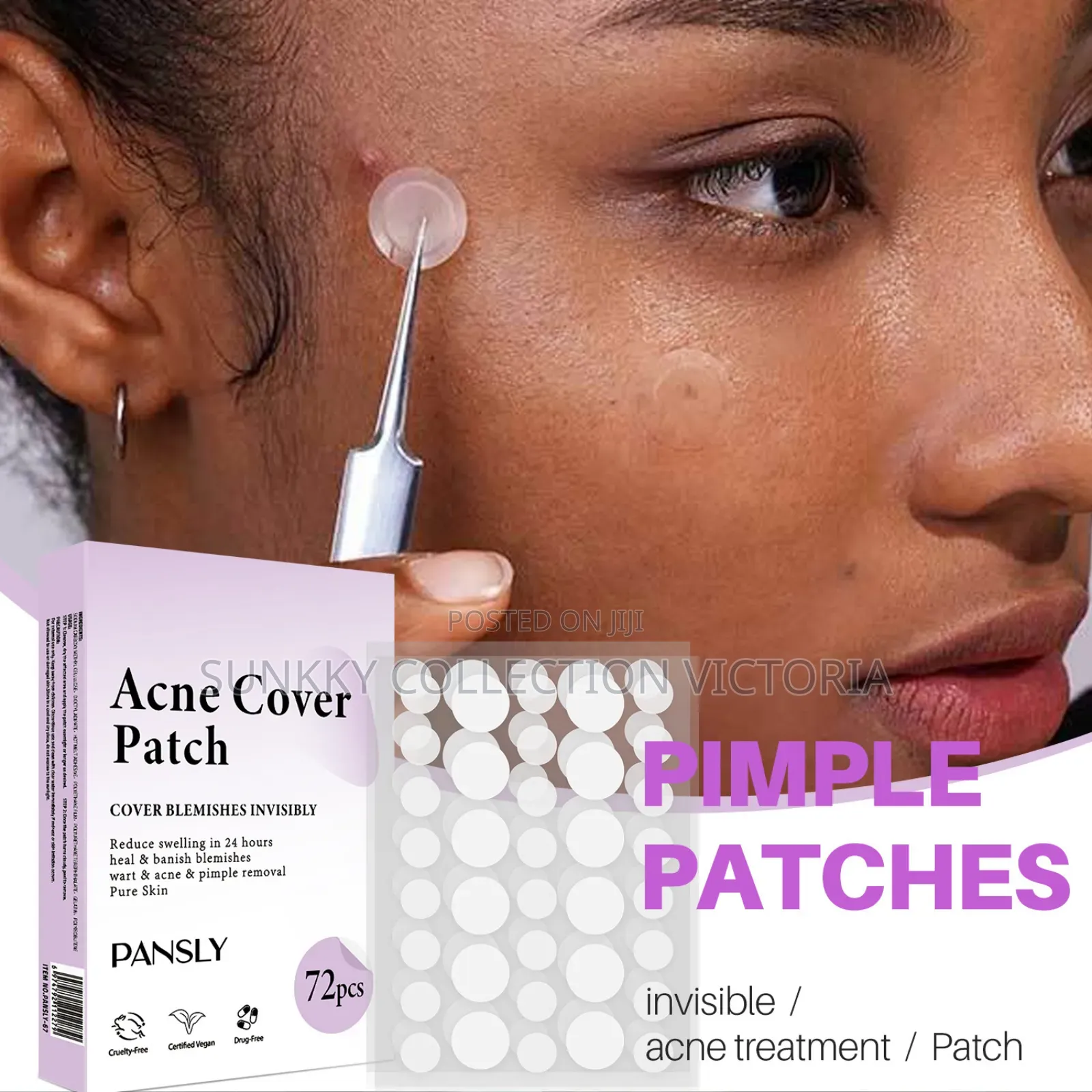 Pansly Acne Cover Patch (72pcs Packed)