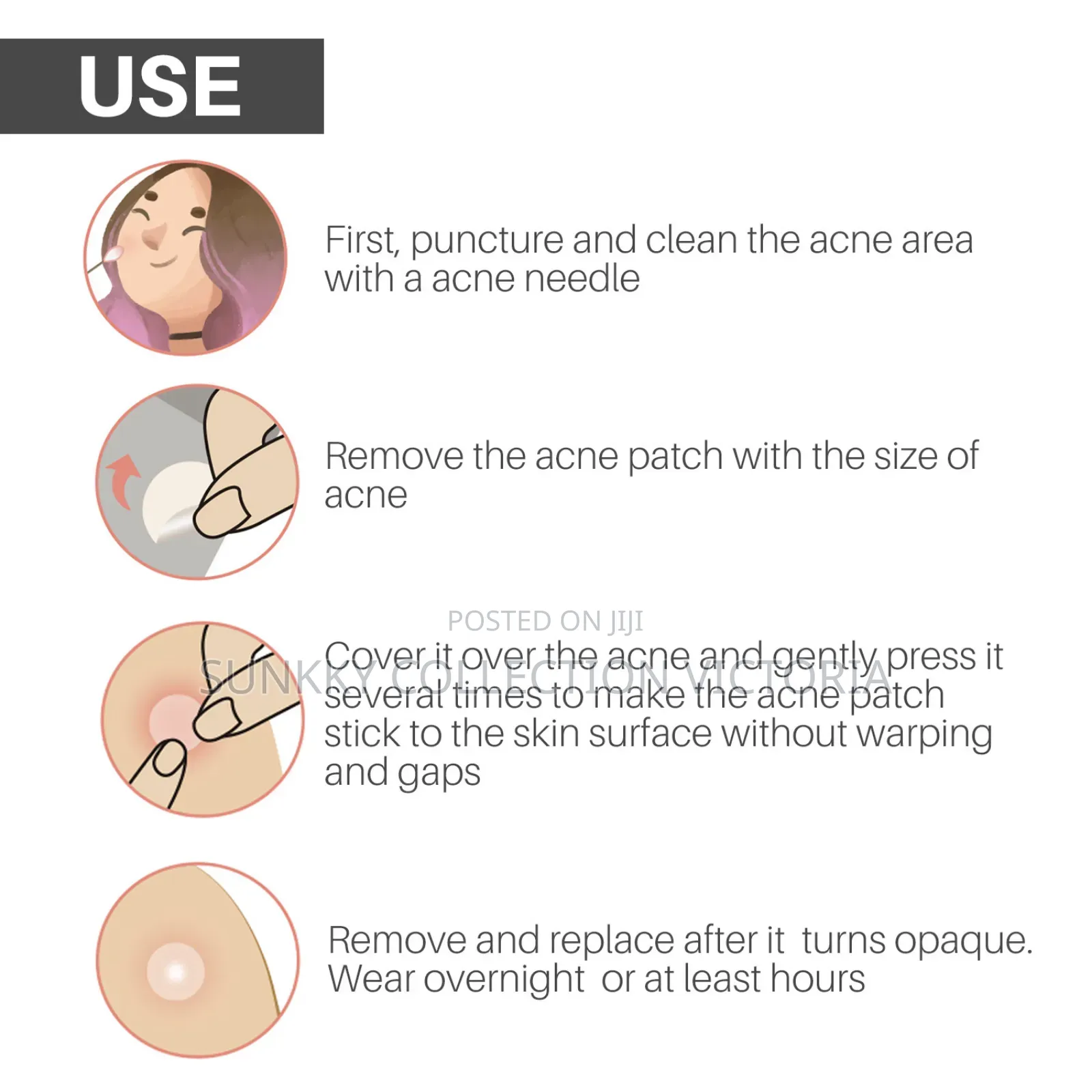 Pansly Acne Cover Patch (72pcs Packed)