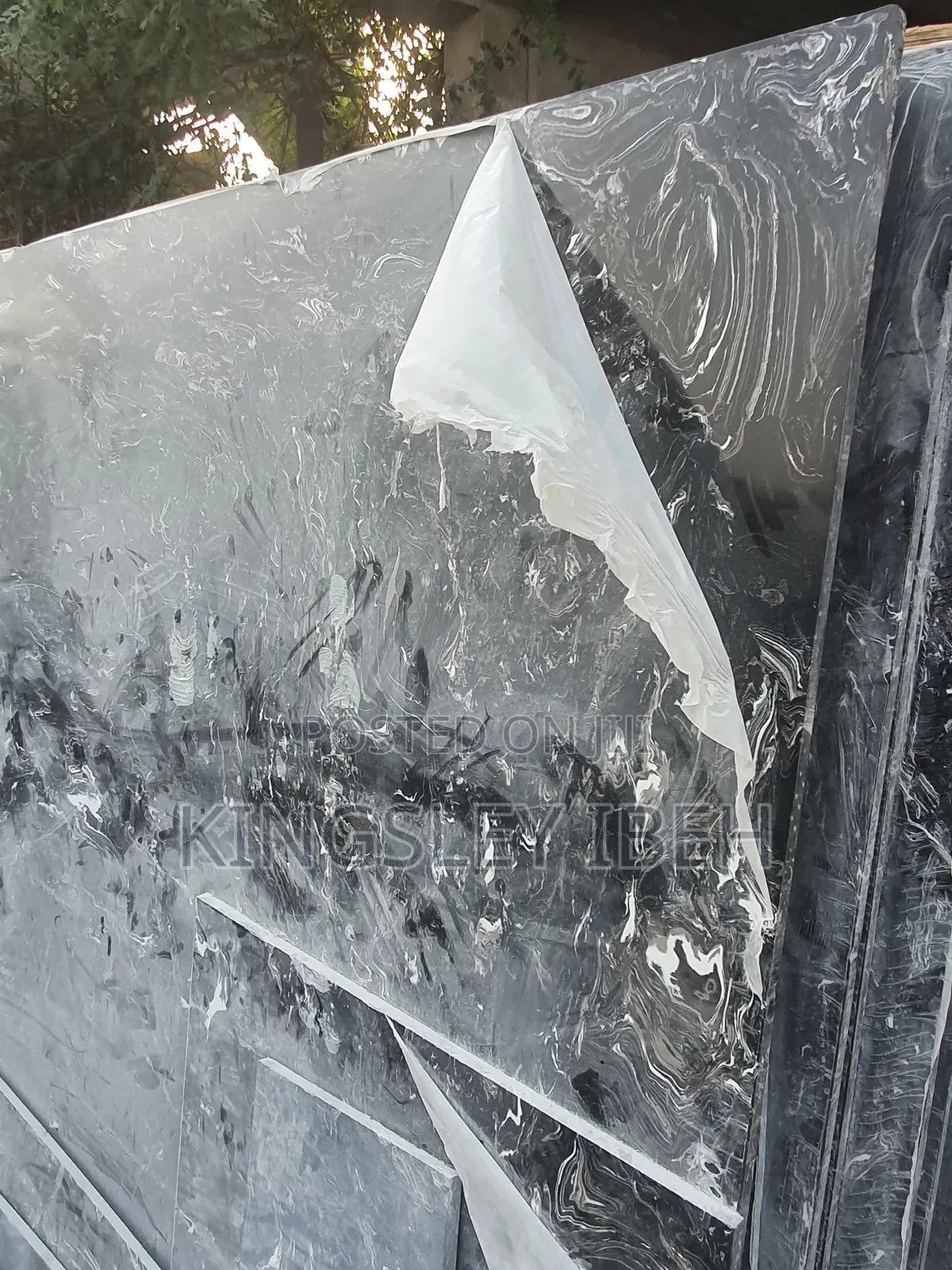 Calacuta Plain Black Quartz for Kitchen Counter Top