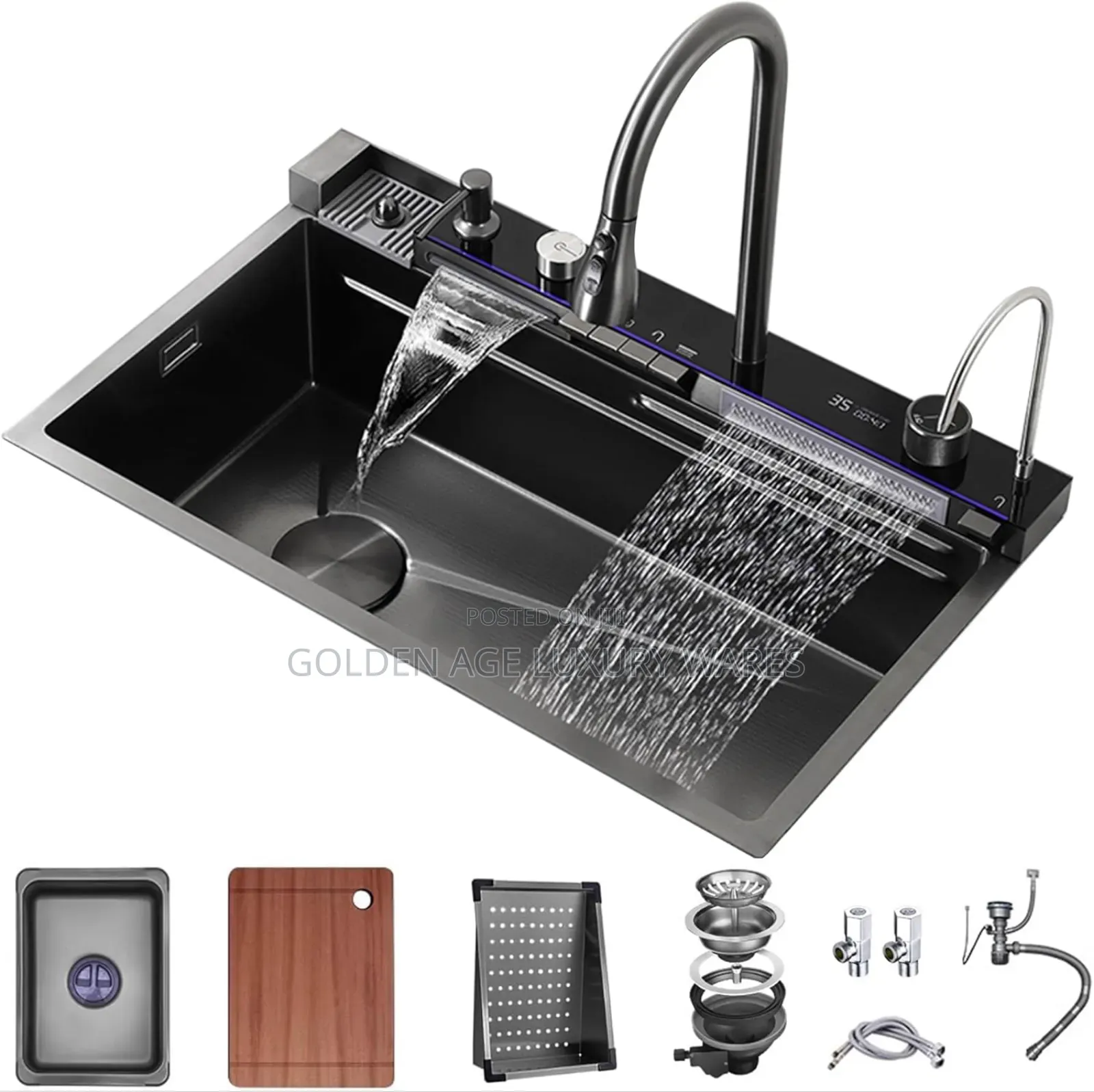 5 Button Luxurious Kitchen Sink