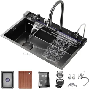 5 Button Luxurious Kitchen Sink