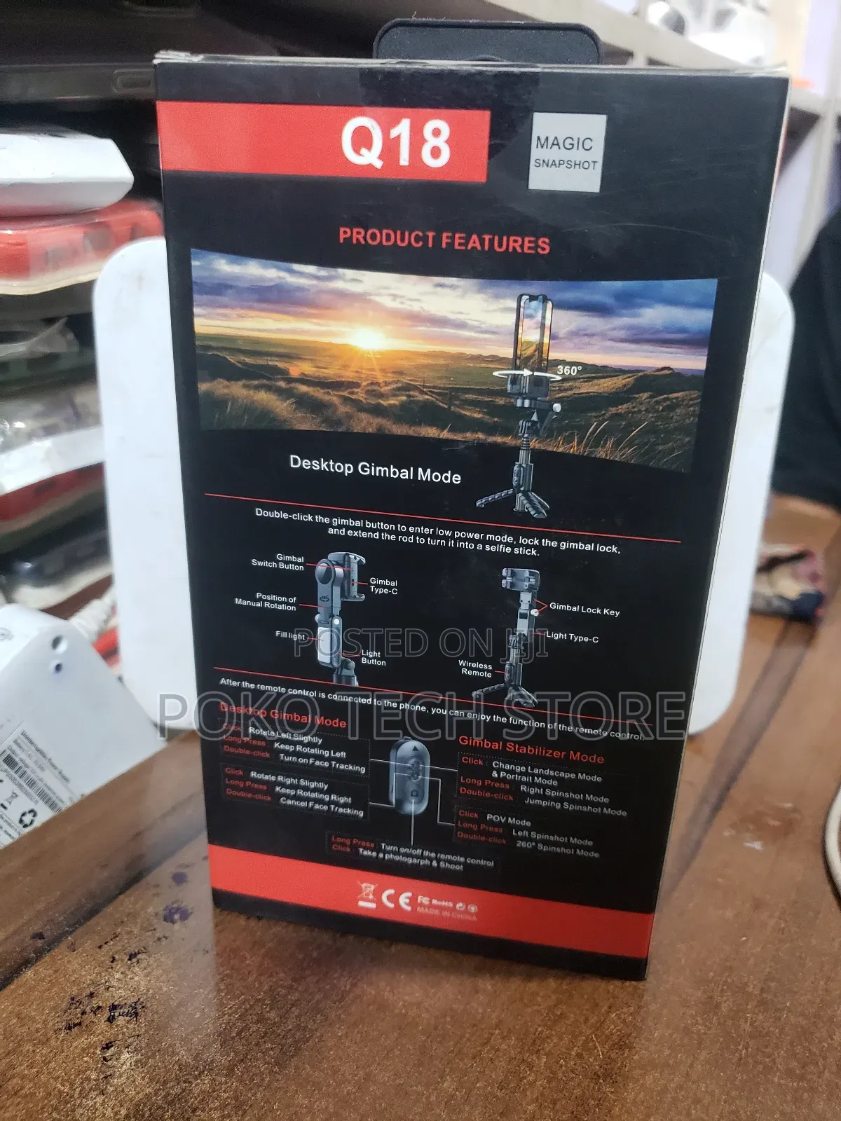Q18 Handheld Gimbal Stabilizer