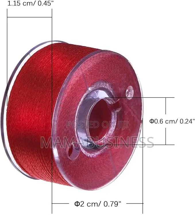 25 Colorful Thread Plastic Bobbins Box