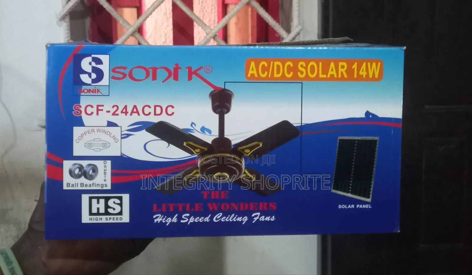 Sonik Ac/Dc 14w Copper Ceiling Fan Solar Panel