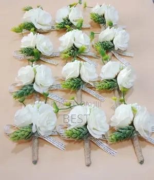Foreign Bukey Rose Flower for Suit Lapel