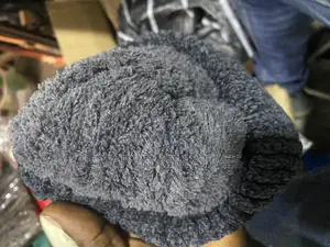 Unisex Urgentman Labal Winter Hats Solid Color Knitted Hats