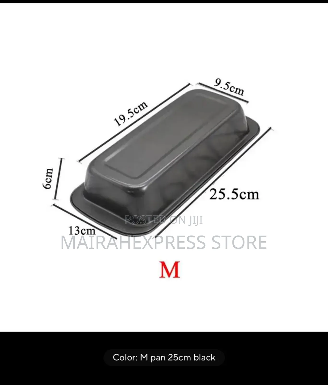 1 Rectangular Non Stick Carbon Steel Loaf Pastry Baking Pan