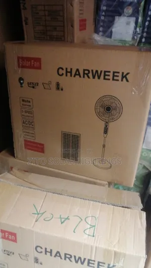 Rechargeable/Solar Standing Fan