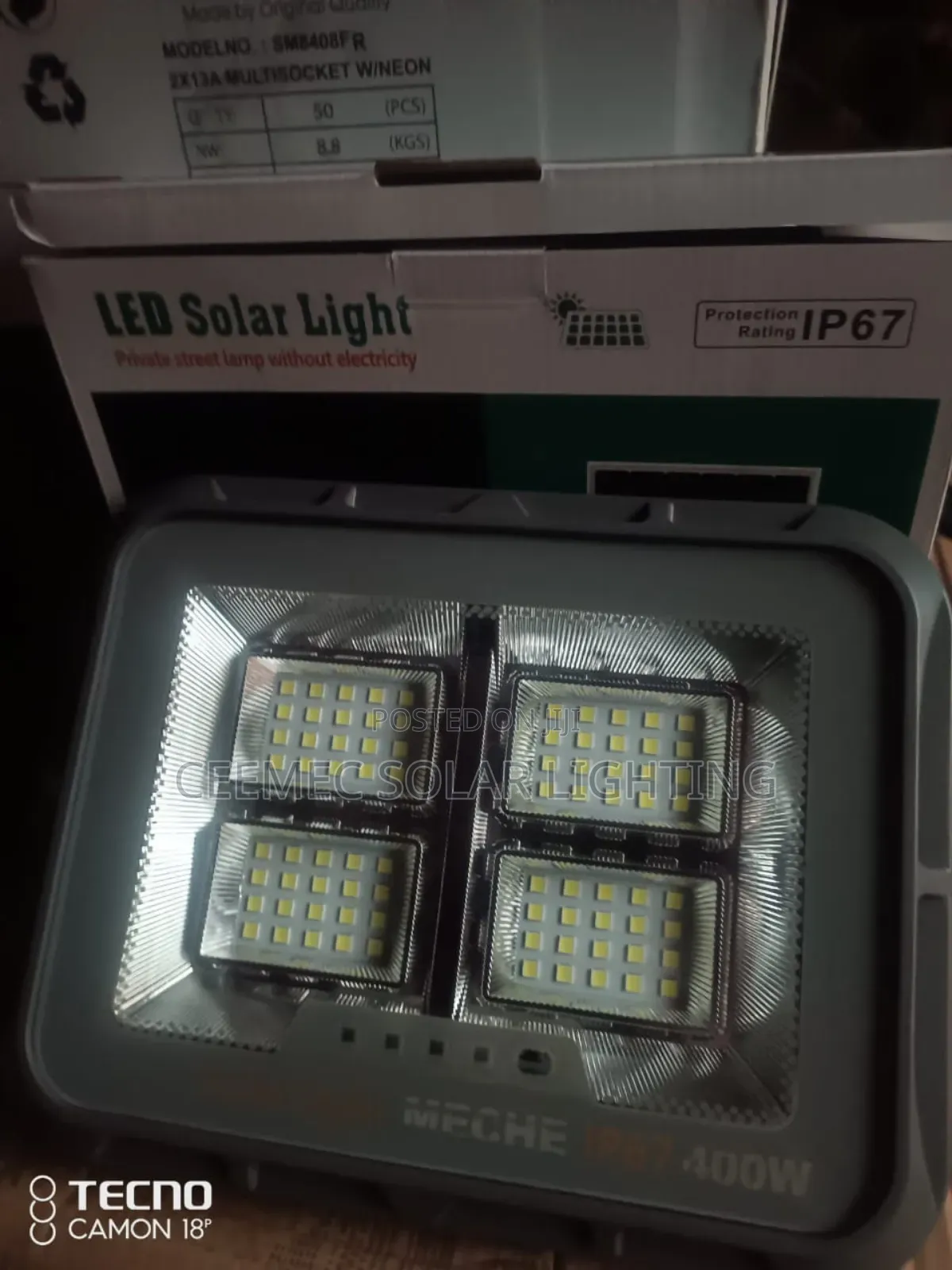 High Quality Separate Panel Solar Light 400w