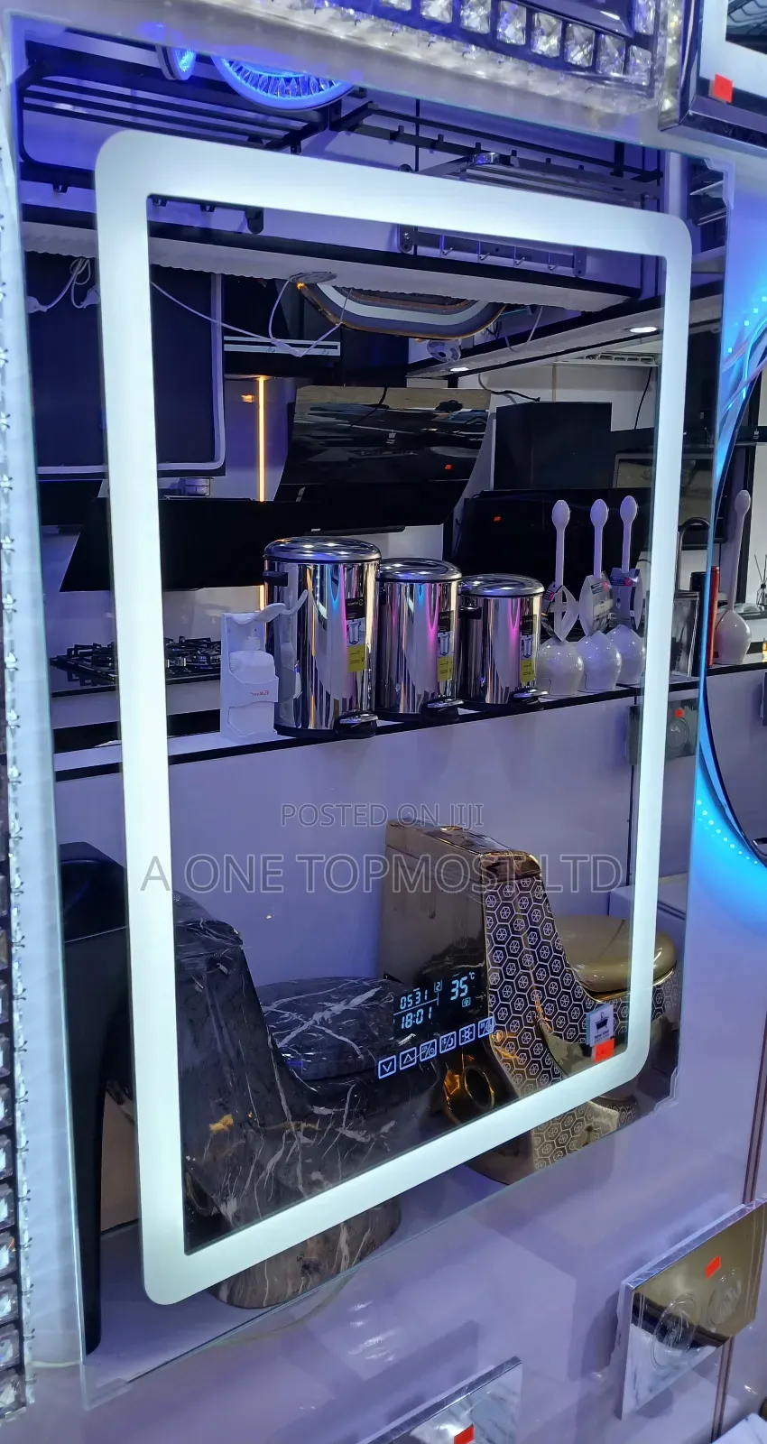 Led Mirror With Bluetooth Time