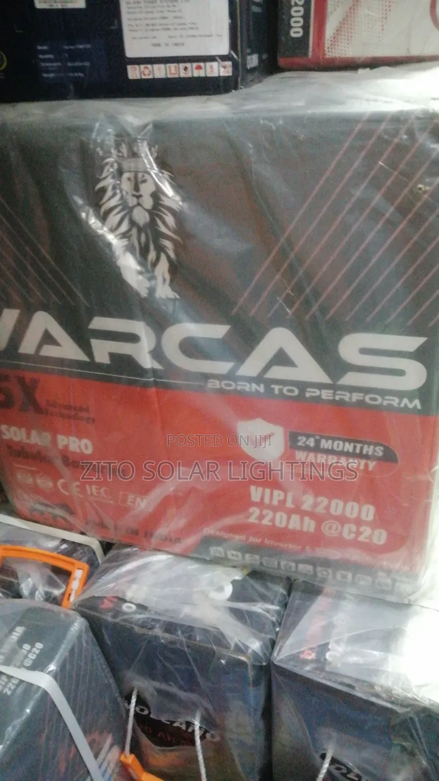 220/240ahms Solar Tubular Battery