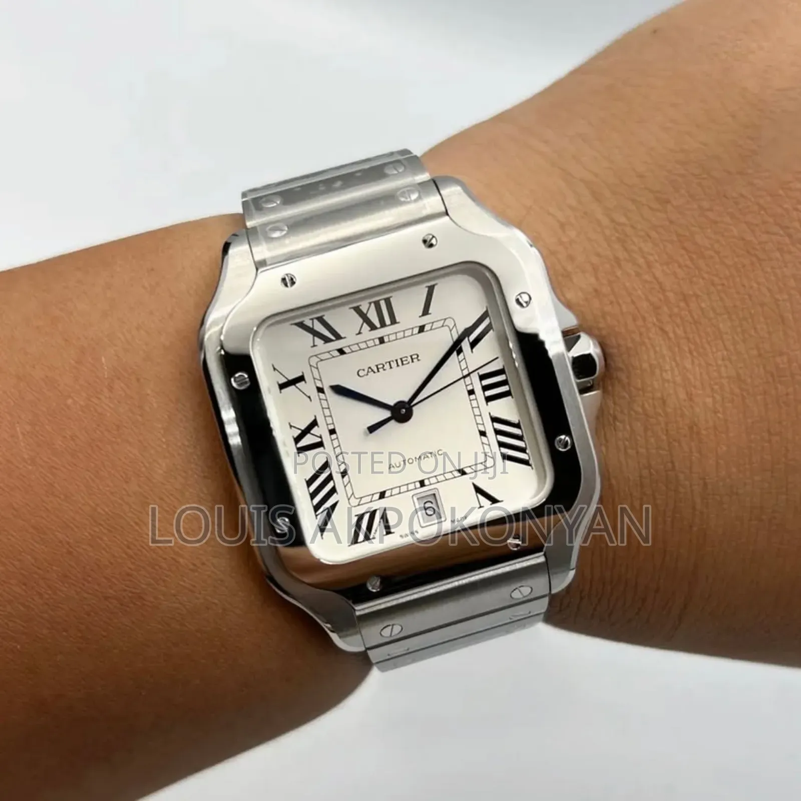 Cartier Silver Chain Watch