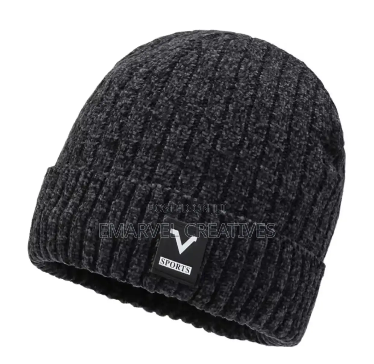 Winter Velvet Lining Beanie Cap Crochet Bonnet Knitted Hat