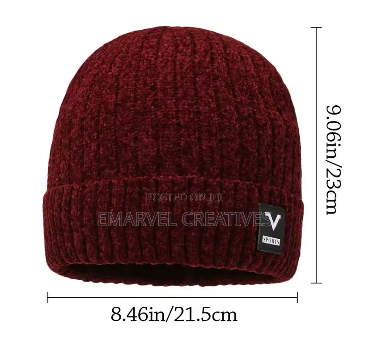 Winter Velvet Lining Beanie Cap Crochet Bonnet Knitted Hat